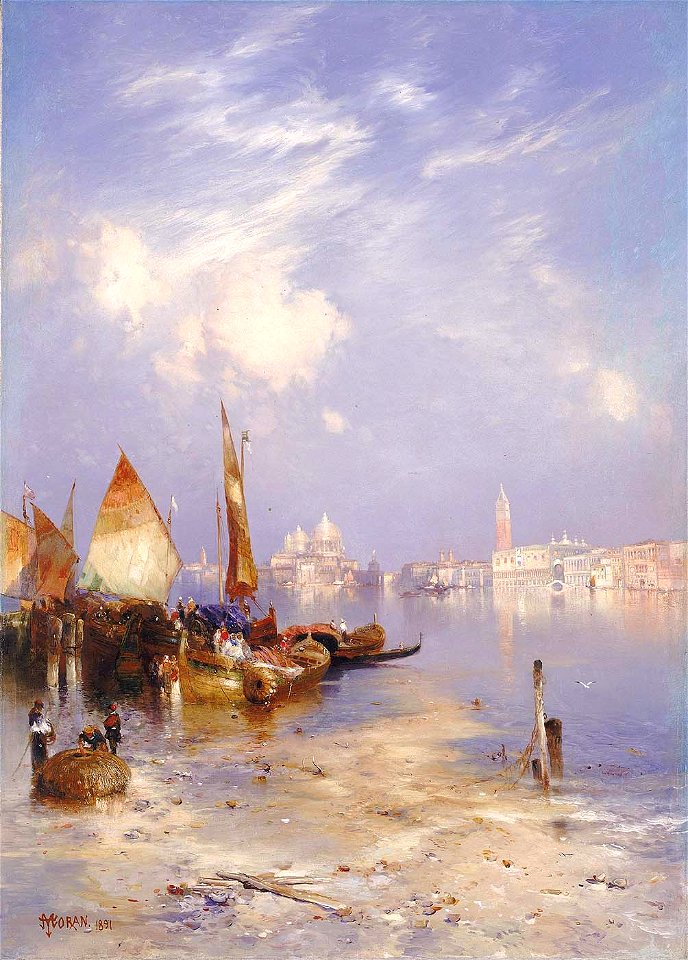 Thomas Moran - A view of Venice