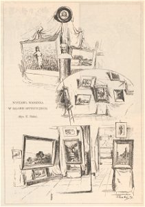 Wystawa wiosenna w salonie artystycznym Rys. K. Biske (82146)
