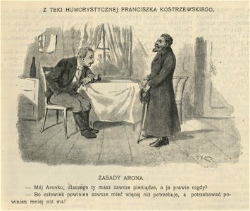 Zasady Arona Z teki humorystycznej Franciszka Kostrzewskiego (62855)