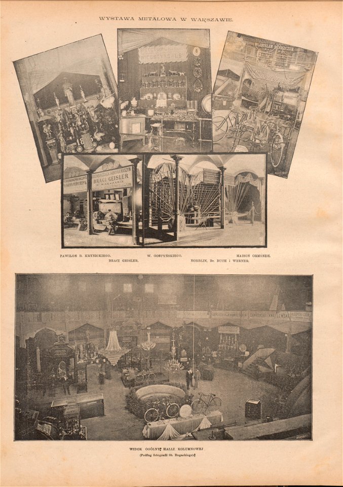 Wystawa metalowa w Warszawie Wystawa metalowa w Warszawie Podług fotografii St. Bogackiego (82479)