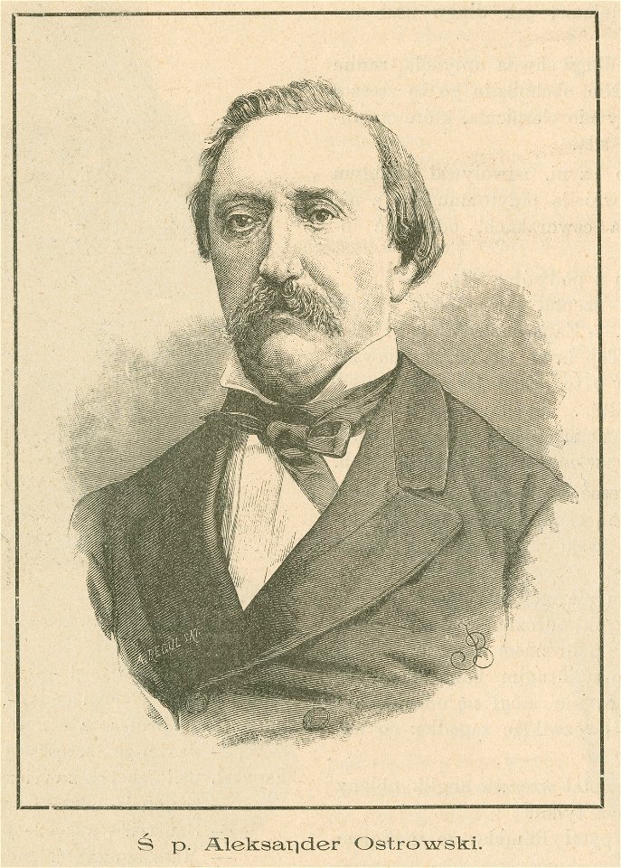 Ś. p. Aleksander Ostrowski w r. 1882 (81467)