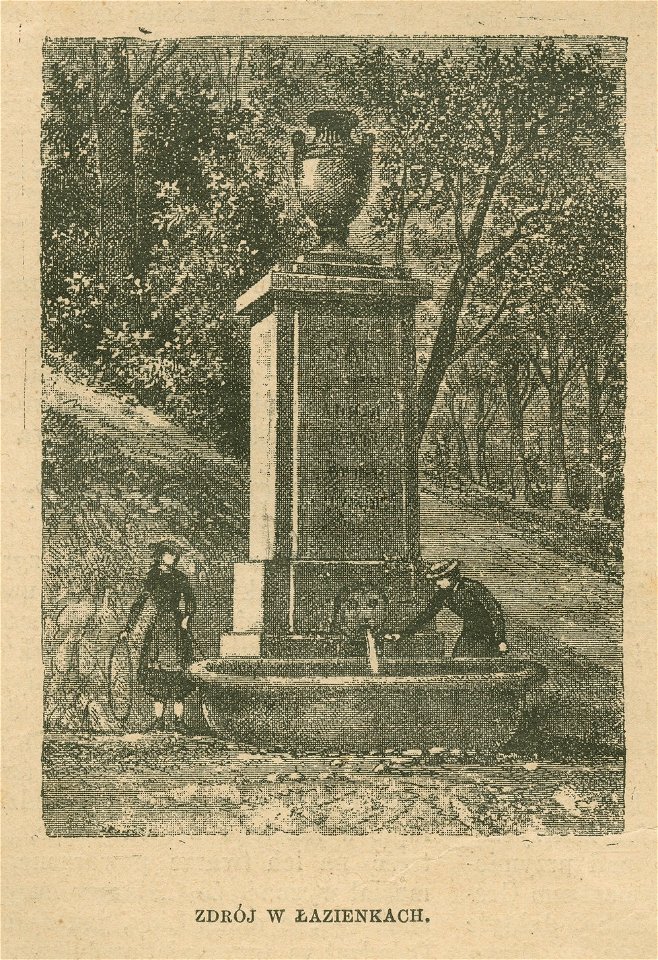 Zdroje w Warszawie i okolicy Zdrój w Łazienkach (77627)