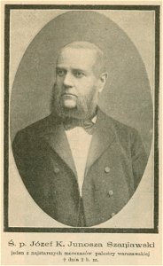 Ś. p. Józef K. Junosza Szaniawski jeden z najstarszych mecenasów palestry warszawskiej zm. dnia 2 b. m. (81773)
