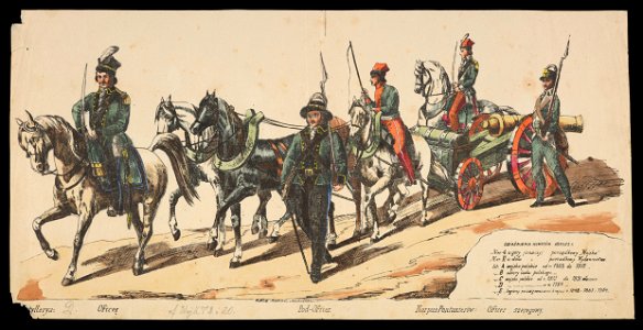 Zolnierze eskortujacy dzialo miedzy 1880 i 1900 (81247946)