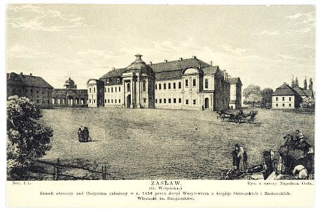 Zaslaw (G. Wolynska), zamek obronny nad Horyniem ca 1920 (397295)