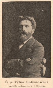 Ś. p. Tytus Maleszewski Artysta malarz zmarły d. 4. Stycznia (81927)