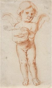 Ángel con hogaza de pan - Anónimo