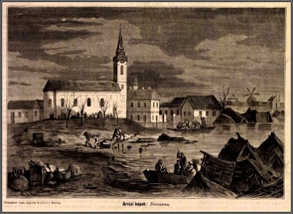 Árvízi képek, Dorozsma. Mo. és a Nagyvilág, 1879