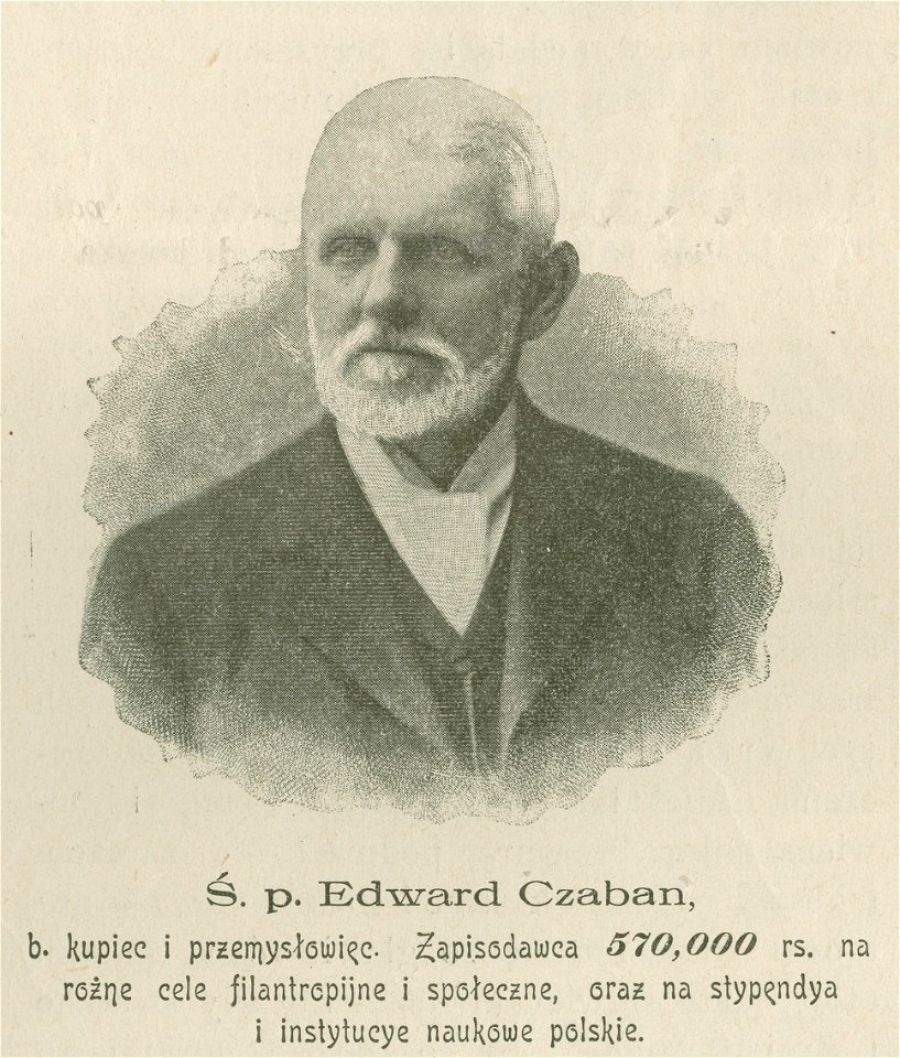 Ś. p. Edward Czaban b.kupiec i przemysłowiec zapisodawca ... (79545)