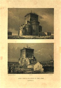 Ábside y frontis de la Iglesia de Gómez Román (Arévalo) (1865) - Parcerisa, F. J.