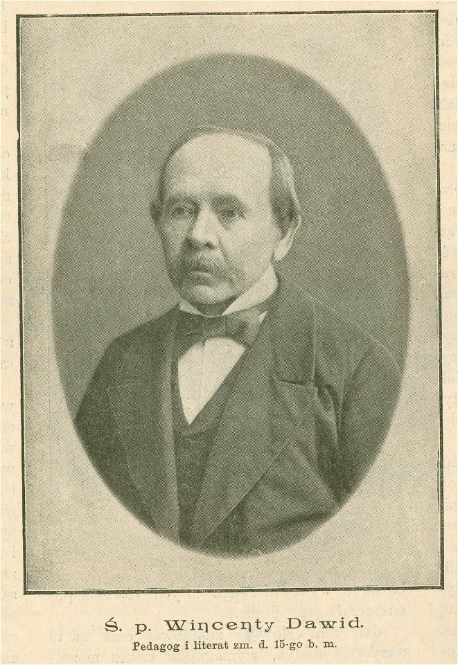 Ś. p. Wincenty Dawid Pedagog i literat zm. d. 15-go b. m. (79412)