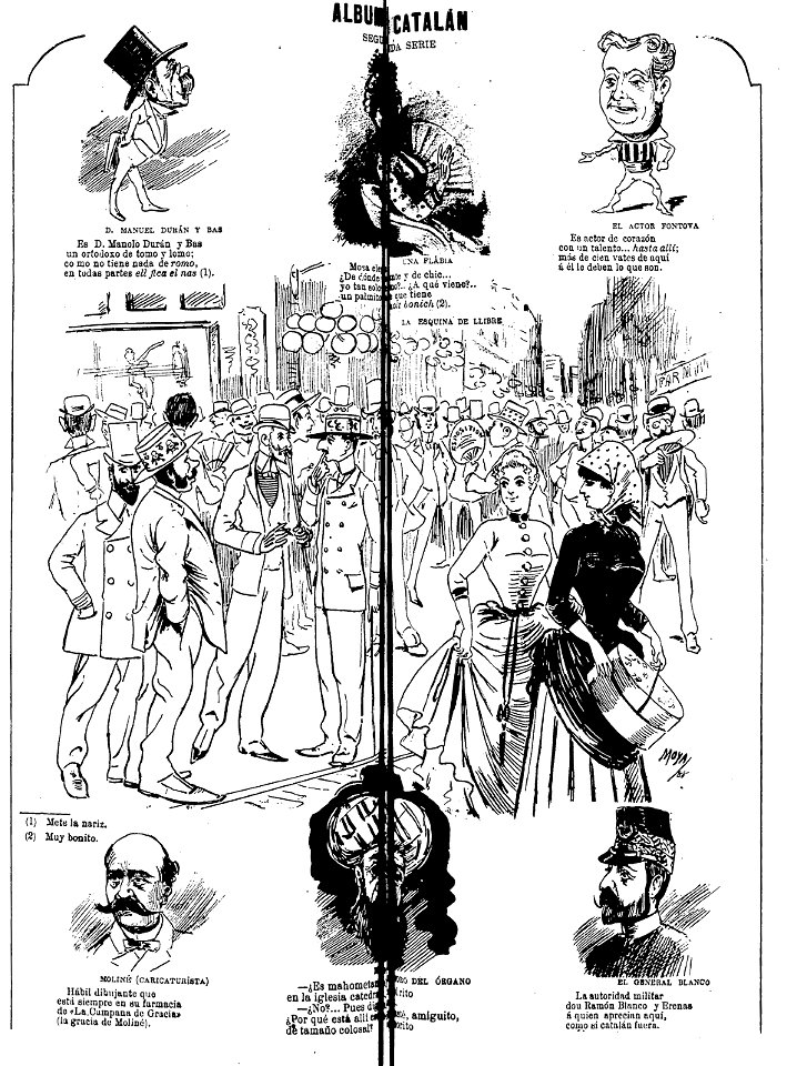Álbum catalán, segunda serie, La Avispa, de Moya, 29 de agosto de 1888
