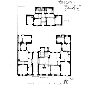 Älgen 23, bottenvån, ritning 1888
