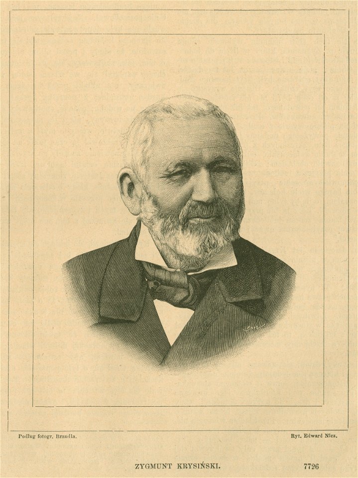 Zygmunt Krysiński Podług fotogr. Brandla Ryt. Edward Nicz (77291)