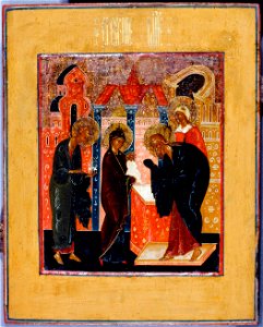 École de (École de Palekh) Palekh - Présentation du Christ au Temple - PPP4925 - Musée des Beaux-Arts de la ville de Paris
