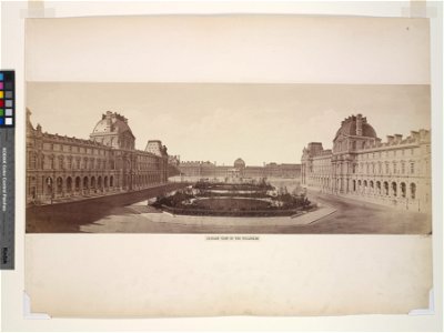 Édouard Baldus, Distant view of the Tuileries - NYPL Digital Collections