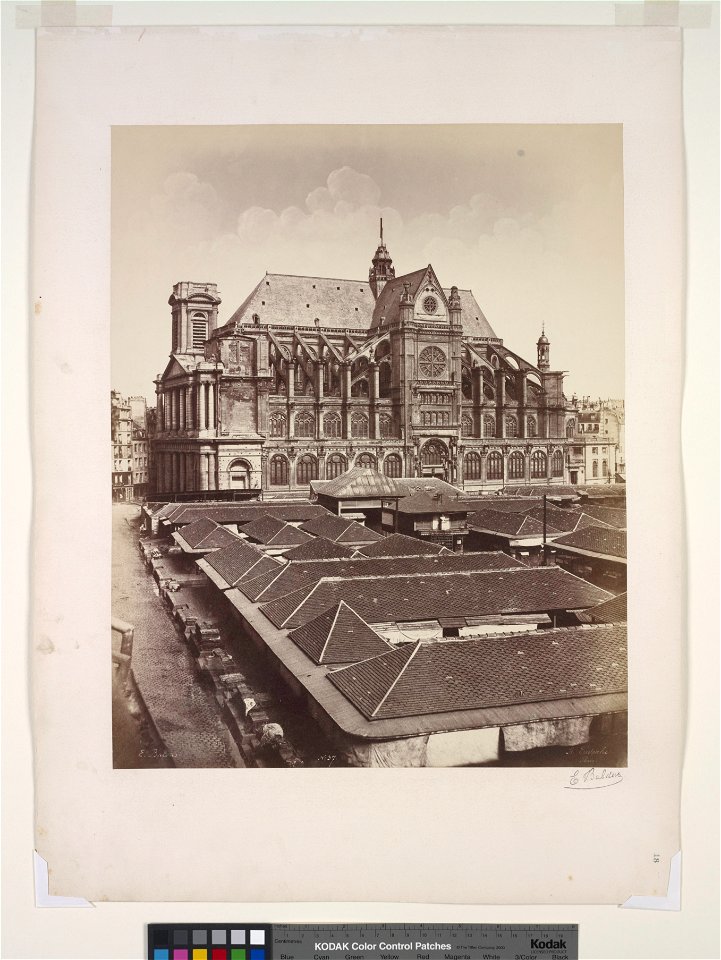 Édouard Baldus, St. Eustache, Paris - NYPL Digital Collections