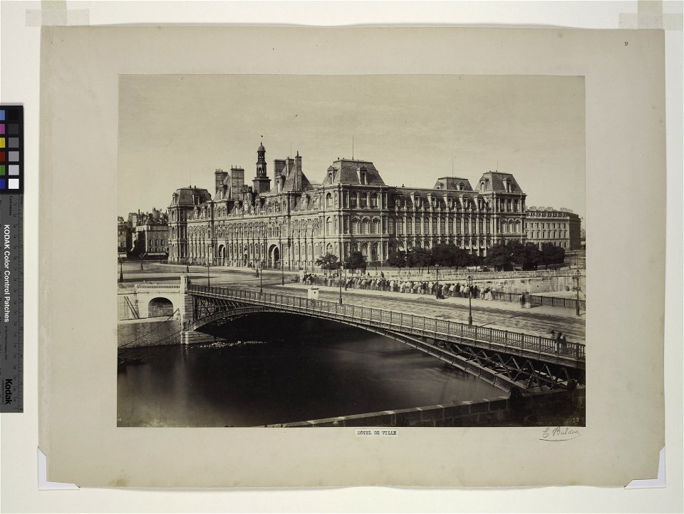 Édouard Baldus, Hôtel de Ville - NYPL Digital Collections