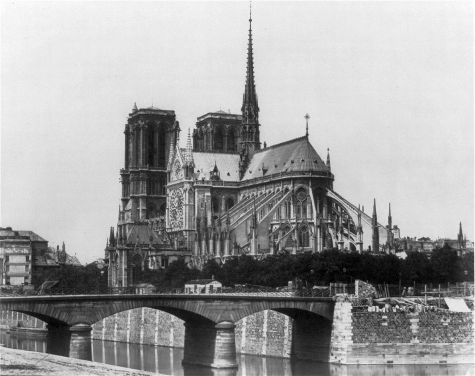 Édouard Baldus, Notre-Dame de Paris, between 1851 and 1870