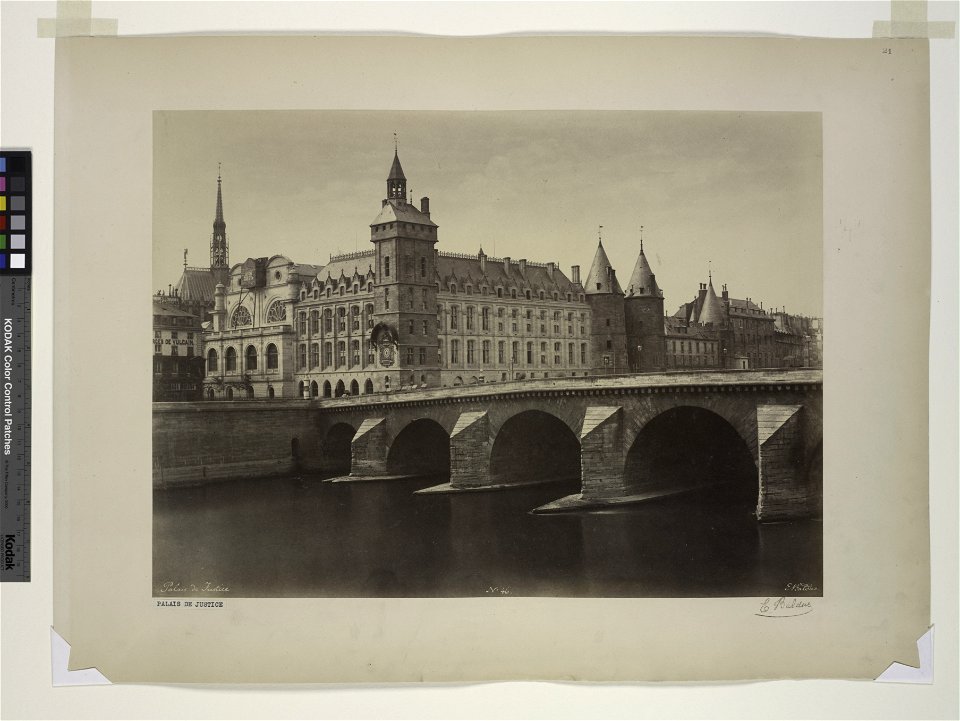 Édouard Baldus, Palais de Justice - NYPL Digital Collections