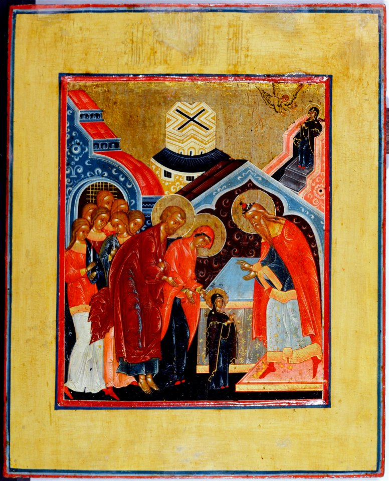 École de (École de Palekh) Palekh - Présentation de la Vierge au Temple - PPP4923 - Musée des Beaux-Arts de la ville de Paris