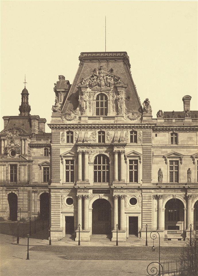 Édouard Baldus, General View of the Pavillon Turgot, Louvre, Paris - Getty Museum