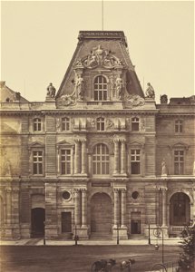 Édouard Baldus, The Pavillon Daru, Louvre, Paris - Getty Museum