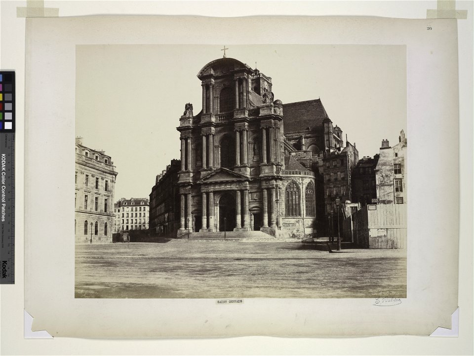 Édouard Baldus, St. Gervais, Paris - NYPL Digital Collections