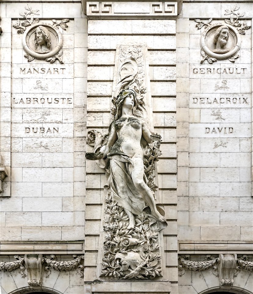 École supérieure des beaux-arts de Toulouse - Façade - La Peinture par Alexandre Laporte (1896)