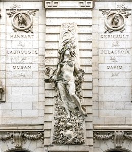 École supérieure des beaux-arts de Toulouse - Façade - La Peinture par Alexandre Laporte (1896)