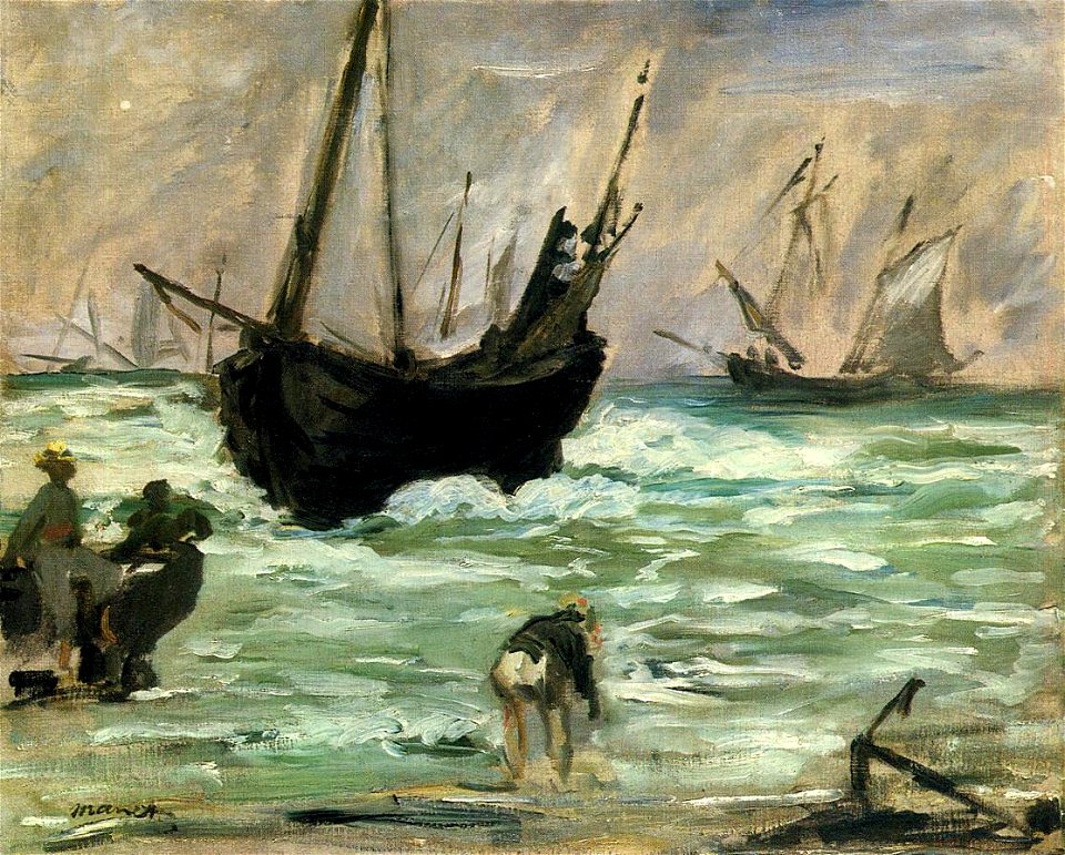 Édouard Manet - Bateaux Abordant