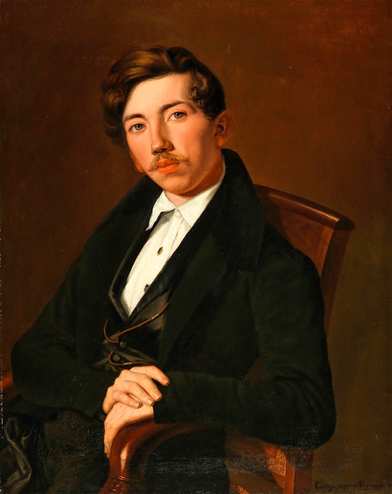 Ágost Elek Canzi Bildnis eines jungen Mannes