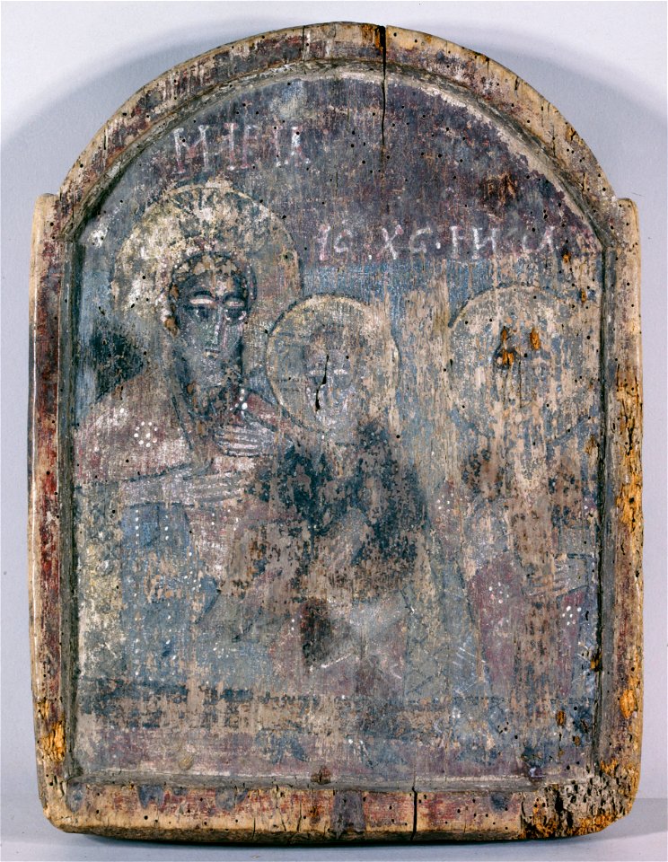 École (École copte) Copte - Vierge à l'Enfant avec un saint - PPP4864 - Musée des Beaux-Arts de la ville de Paris