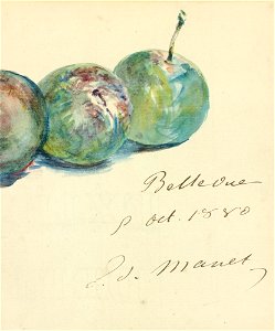 Édouard Manet - Lettre (RW 589)