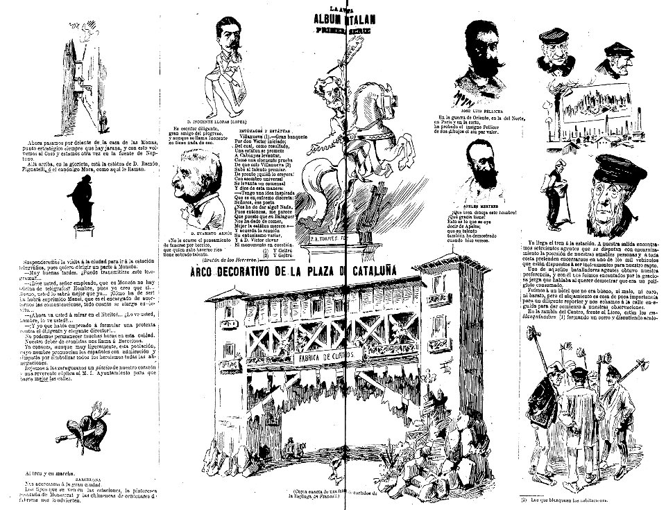 Álbum catalán, primera serie, La Avispa, de Moya, 23 de agosto de 1888