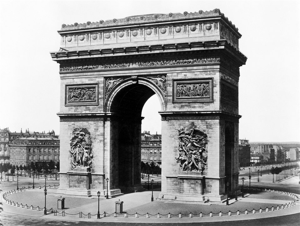 Édouard Baldus, Paris. Arc de Triomphe, between 1851 and 1870