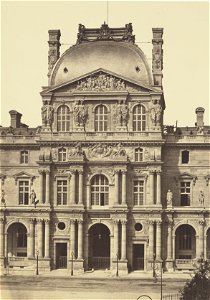 Édouard Baldus, The Pavillon Richelieu, Louvre, Paris - Getty Museum