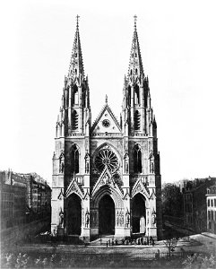 Édouard Baldus, Paris. Sainte Clotilde, between 1851 and 1870