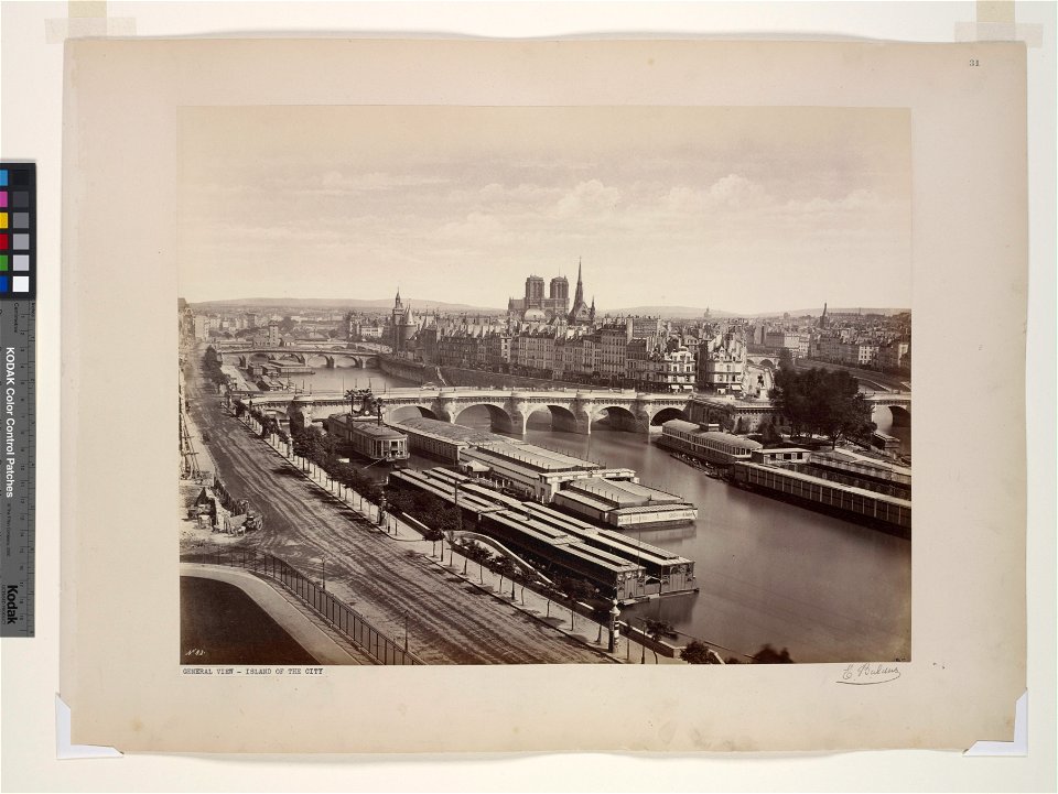 Édouard Baldus, Ile de la Cité, general view - NYPL Digital Collections