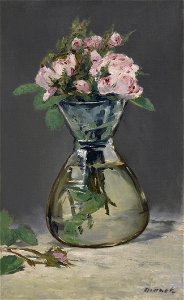 Édouard Manet - Moss Roses in a Vase