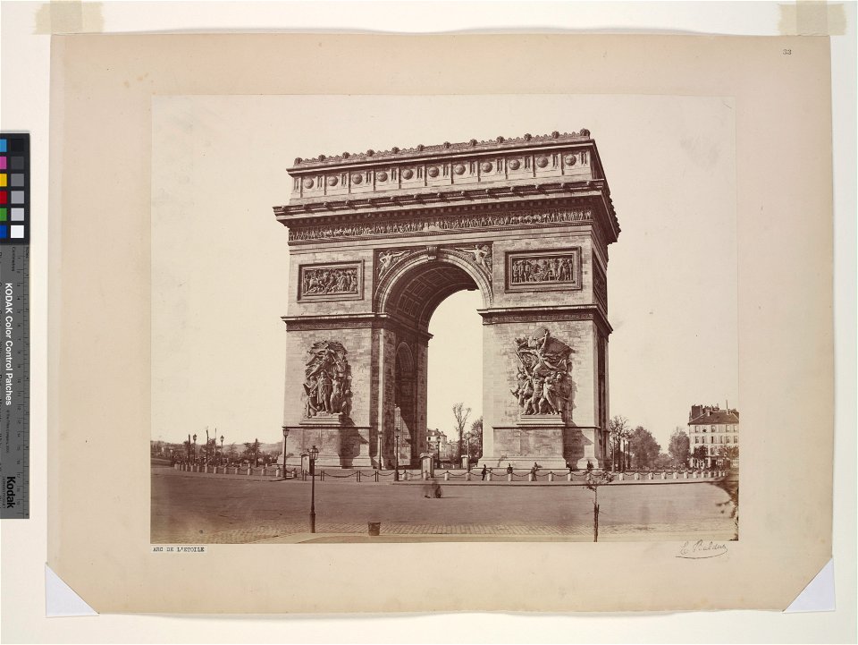 Édouard Baldus, Arc de Triomphe de l'Étoile - NYPL Digital Collections