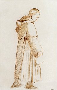 Édouard Manet - Moine de profil