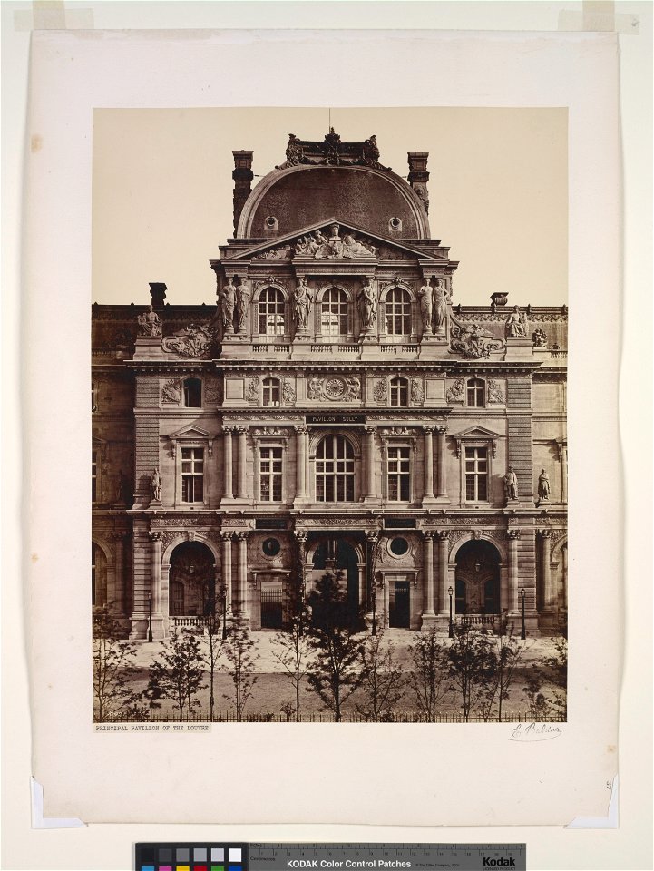 Édouard Baldus, Principal Pavillon of the Louvre - NYPL Digital Collections