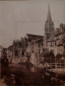 Édouard Baldus, Caen, Saint-Pierre, Vue générale, n° 115, 1858