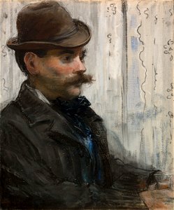 Édouard Manet - The Drinker (Alphonse Maureau). Free illustration for personal and commercial use.