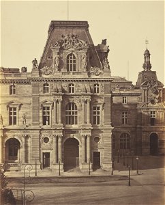 Édouard Baldus, The Pavillon Mollien, Louvre, Paris - Getty Museum