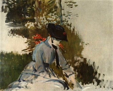 Édouard Manet - Jeune Fille dans le Jardin de Bellevue
