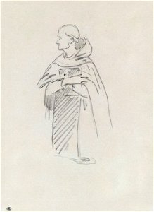 Édouard Manet - Saint Bernhard agenouillés, tenant un livre