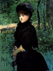 Édouard Manet - La Promenade (Mme Gamby). Free illustration for personal and commercial use.