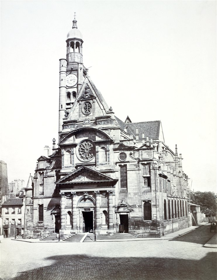 Édouard Baldus, St. Étienne du Mont - NYPL Digital Collections